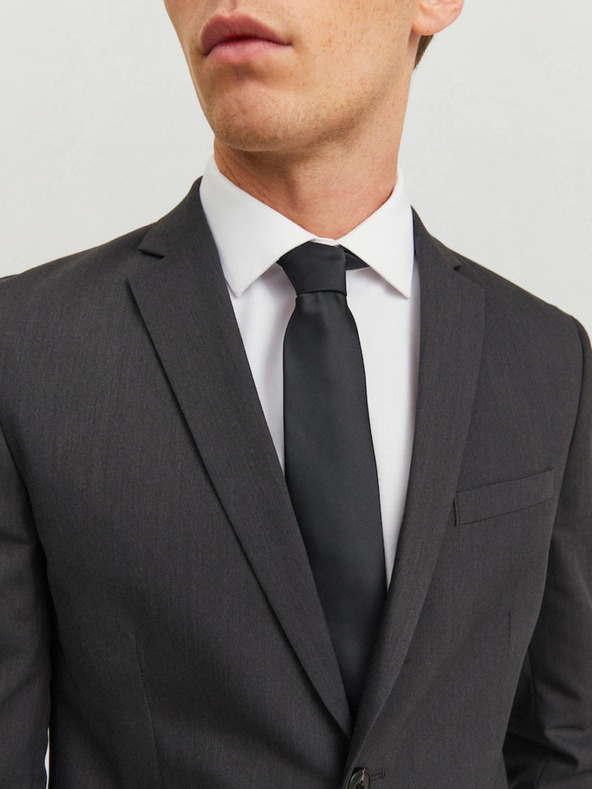 Jack & Jones Cravatta nera Jack & Jones Solid
