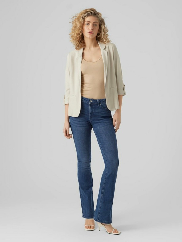 Vero Moda Giacca beige da donna in lino Vero Moda Jesmilo