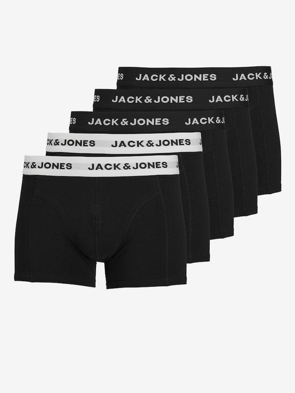 Jack & Jones Set di cinque boxer da uomo Jack & Jones Solid