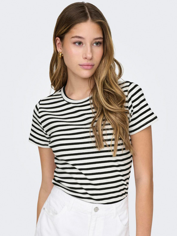 Jacqueline de Yong Camicia da donna a righe bianche e nere JDY Solar