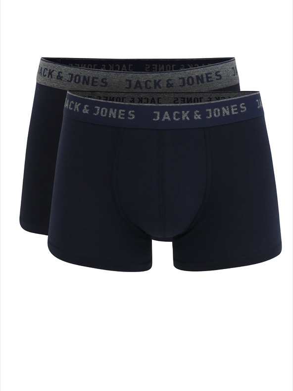 Jack & Jones Set di due boxer Jack & Jones Vincent da uomo blu scuro