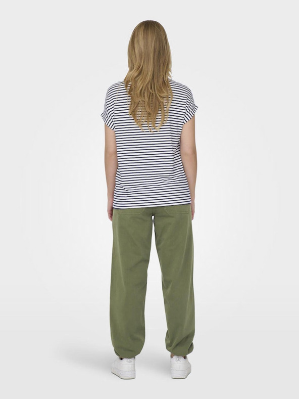 ONLY Maglietta a righe blu e bianca da donna ONLY Moster