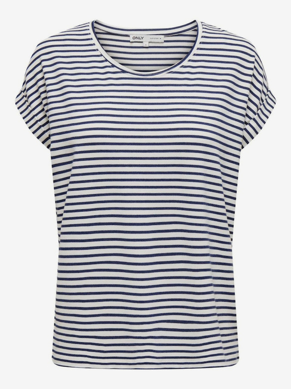 ONLY Maglietta a righe blu e bianca da donna ONLY Moster