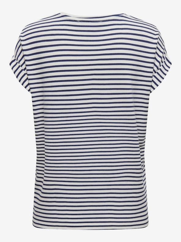 ONLY Maglietta a righe blu e bianca da donna ONLY Moster