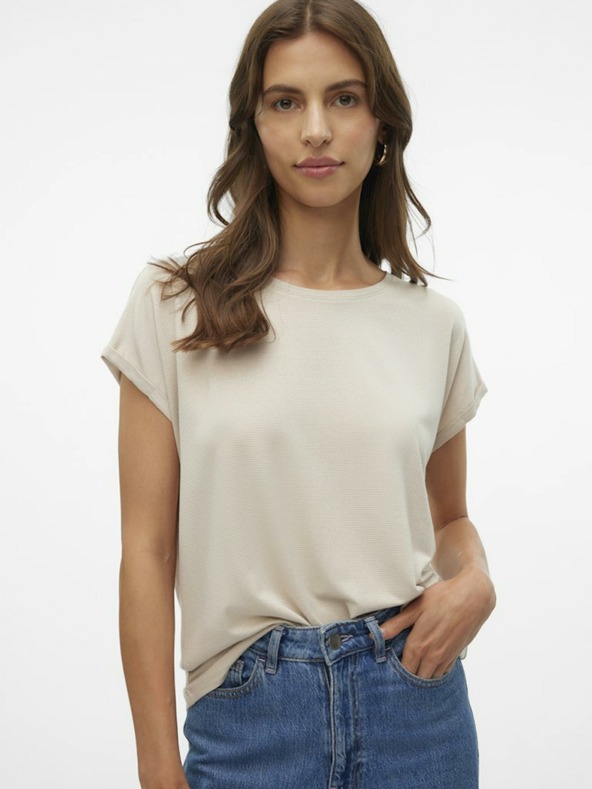 Vero Moda Maglietta beige da donna Vero Moda Lava