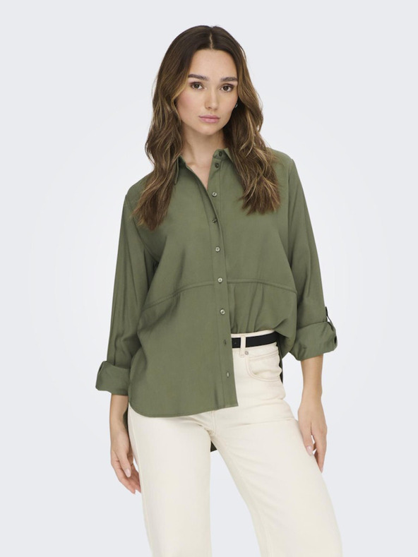 Jacqueline de Yong Camicia da donna color kaki JDY Olli