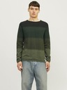 Jack & Jones Maglione a righe Jack & Jones JJEHILL verde da uomo