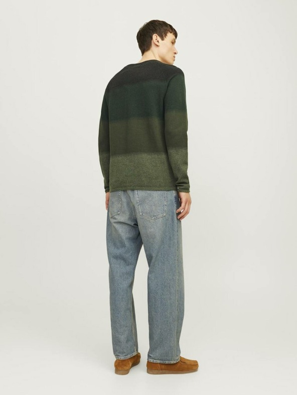 Jack & Jones Maglione a righe Jack & Jones JJEHILL verde da uomo