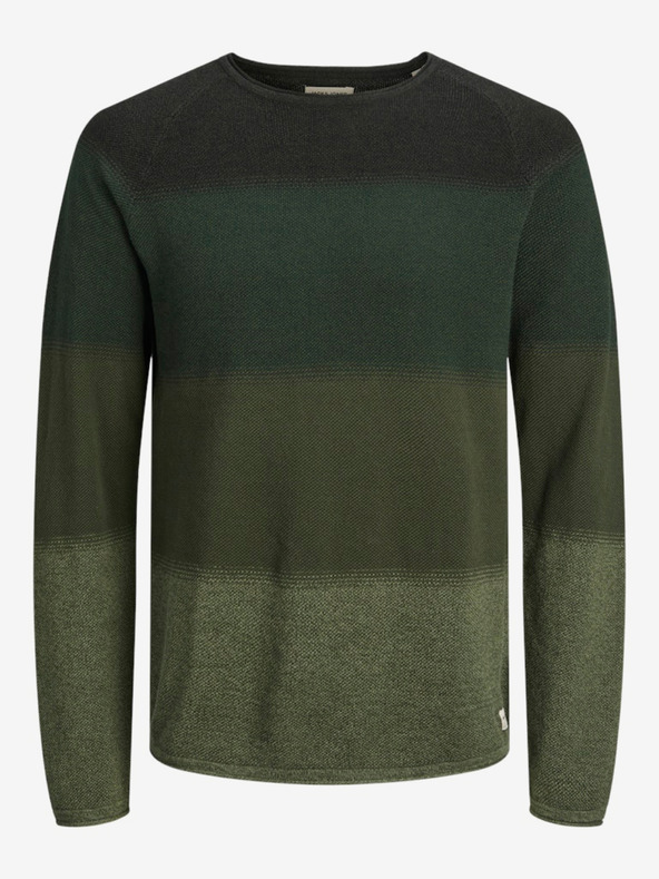 Jack & Jones Maglione a righe Jack & Jones JJEHILL verde da uomo