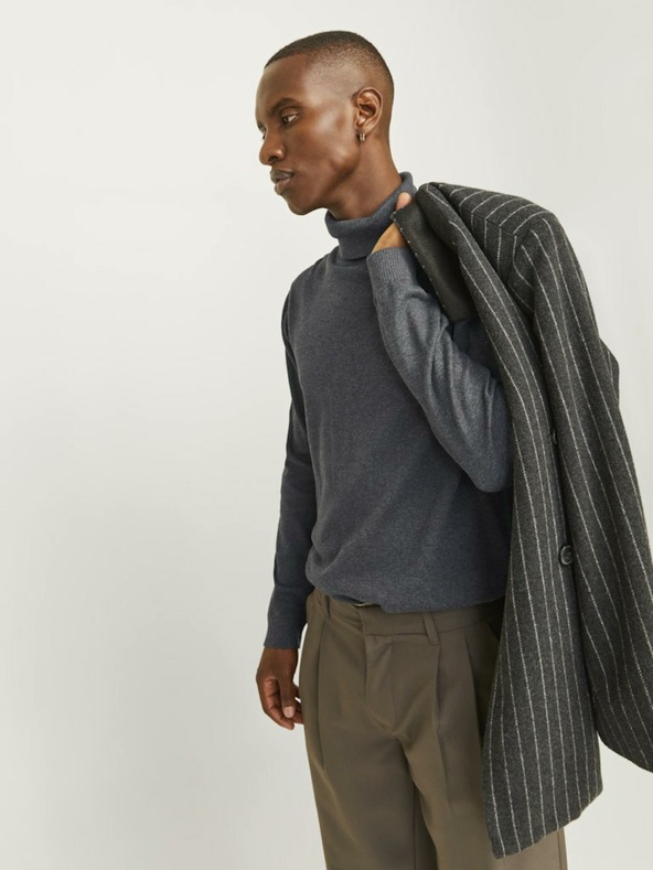 Jack & Jones Dolcevita Basic Jack & Jones Uomo Grigio Scuro