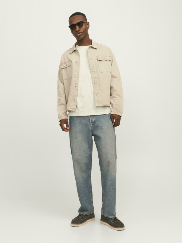 Jack & Jones Maglietta Jack & Jones Frederiks JORFREDERIKSBERG Crema Uomo