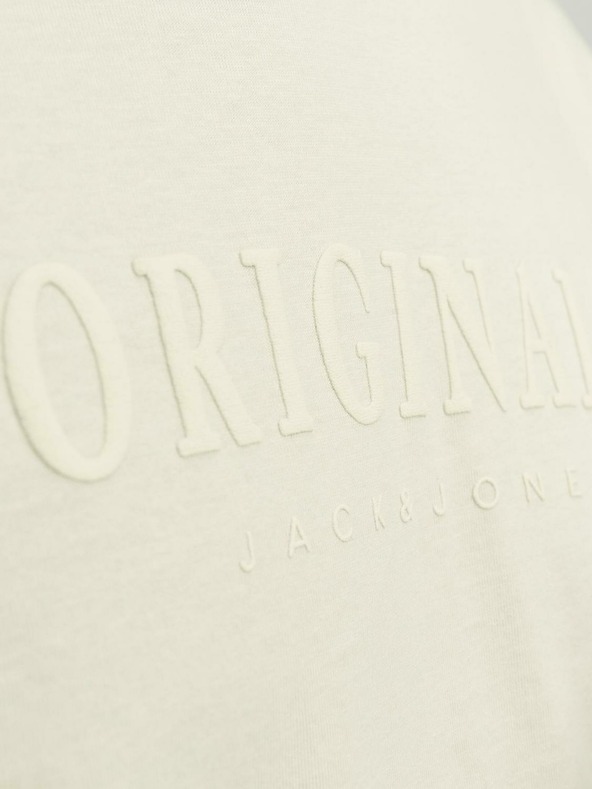 Jack & Jones Maglietta Jack & Jones Frederiks JORFREDERIKSBERG Crema Uomo