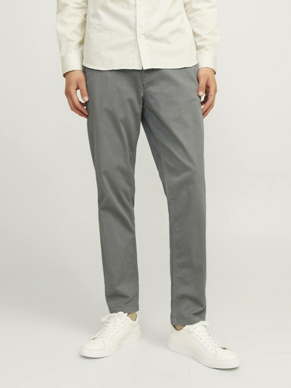 Jack & Jones Pantaloni chino da uomo Jack & Jones Stace grigio