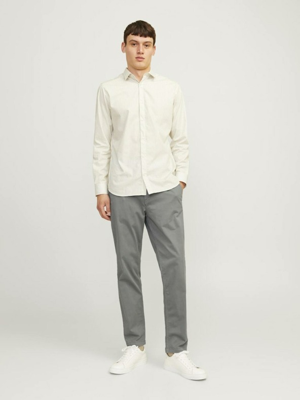 Jack & Jones Pantaloni chino da uomo Jack & Jones Stace grigio