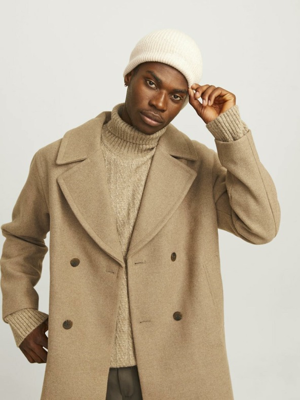 Jack & Jones Berretto Jack & Jones Lump in lana beige da uomo