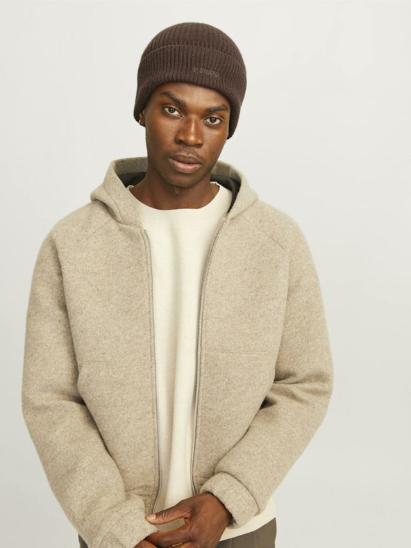 Jack & Jones Berretto in lana marrone scuro da uomo Jack & Jones Lump