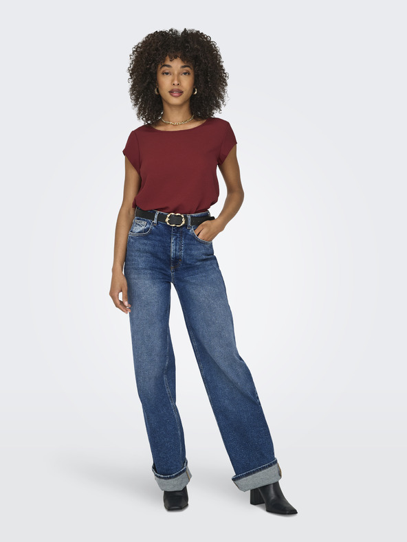 ONLY Camicetta da donna ONLY Vic bordeaux