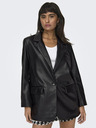 ONLY Giacca di pelle nera da donna ONLY Lana