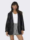 ONLY Giacca di pelle nera da donna ONLY Lana