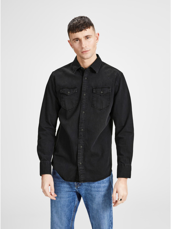Jack & Jones Camicia in denim nero Jack & Jones