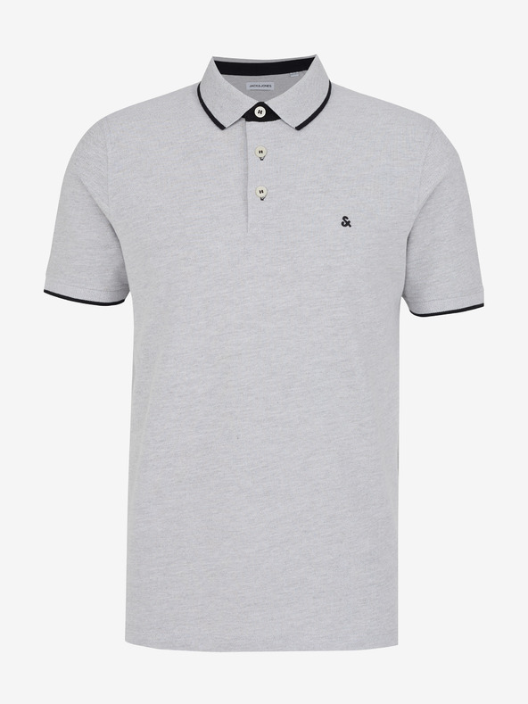 Jack & Jones Polo grigia a righe Jack & Jones Paulos