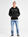 Jack & Jones Felpa con cappuccio nera stampata Jack & Jones Corp