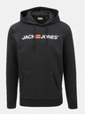 Jack & Jones Felpa con cappuccio nera stampata Jack & Jones Corp