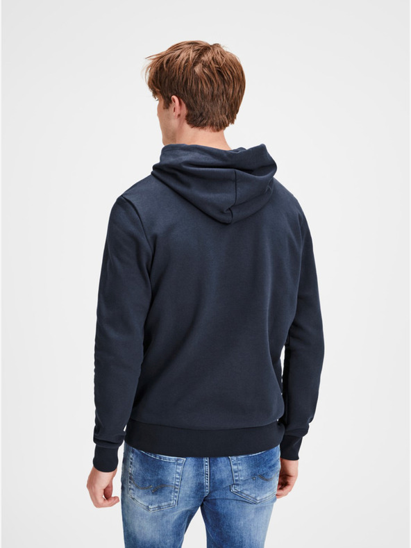 Jack & Jones Felpa con cappuccio stampata blu scuro Jack & Jones Corp