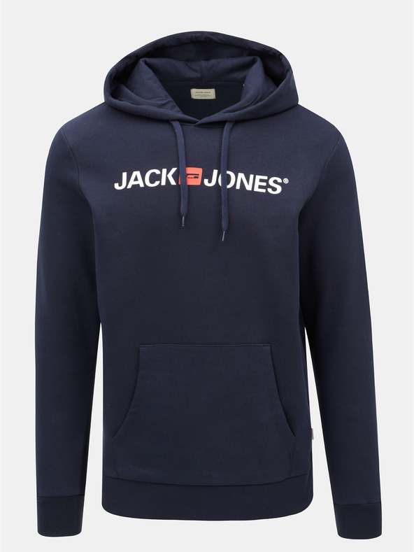 Jack & Jones Felpa con cappuccio stampata blu scuro Jack & Jones Corp
