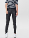 ONLY Pantaloni skinny a vita bassa in similpelle nera ONLY