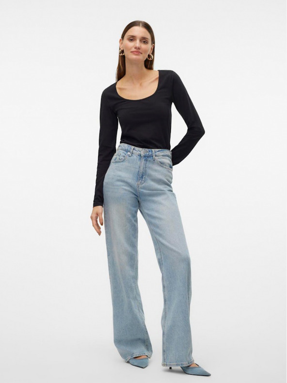 Vero Moda Maglietta Vero Moda Lulu nera da donna