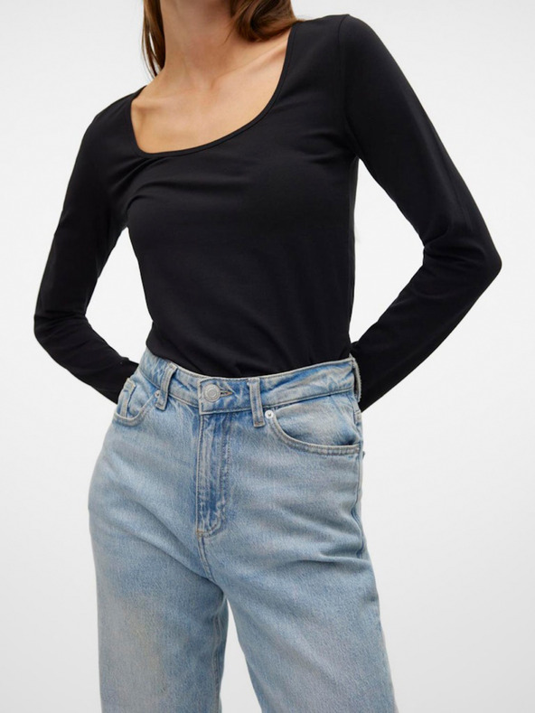 Vero Moda Maglietta Vero Moda Lulu nera da donna