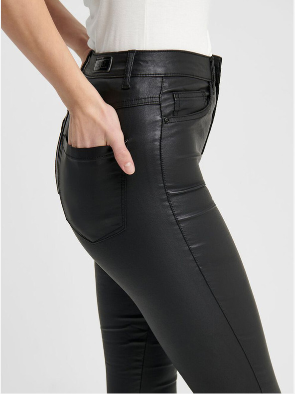 ONLY Pantaloni skinny in pelle nera ONLY Royal