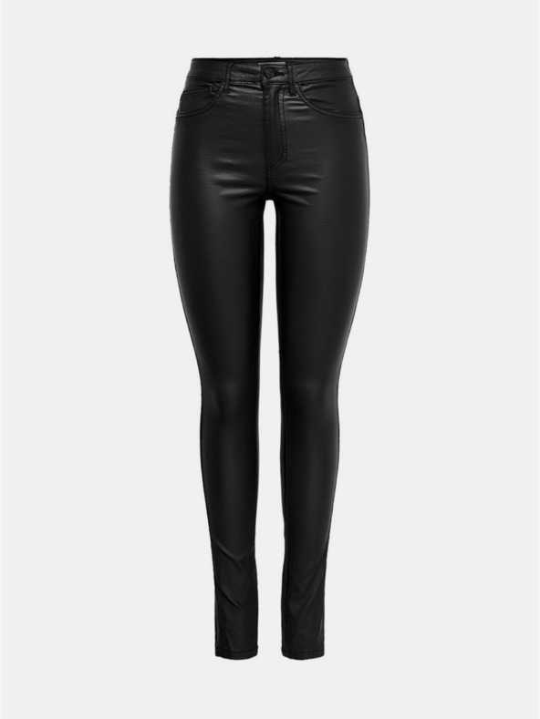 ONLY Pantaloni skinny in pelle nera ONLY Royal