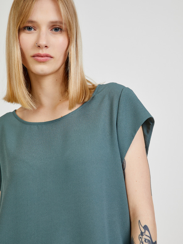 ONLY Camicetta verde con cerniera sul retro SOLO Vic