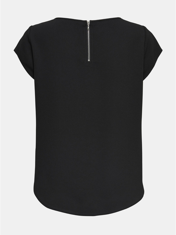 ONLY Camicetta nera con cerniera sul retro ONLY Vic