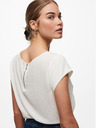 ONLY Camicetta crema con cerniera posteriore ONLY Vic
