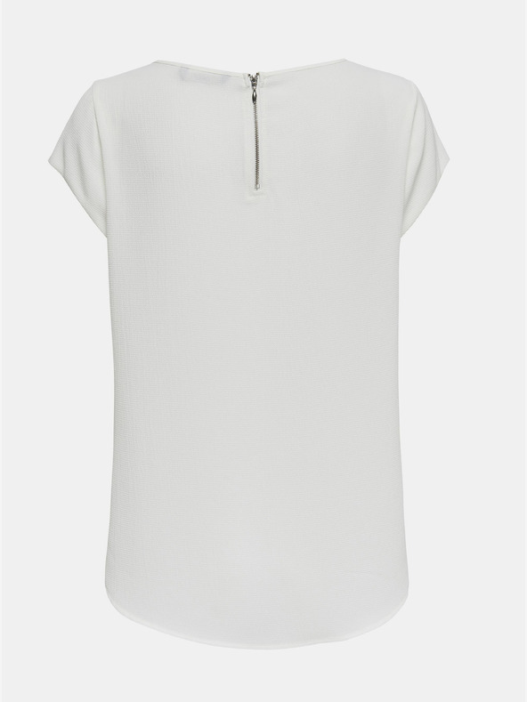 ONLY Camicetta crema con cerniera posteriore ONLY Vic