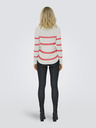 ONLY Maglione a righe ONLY Geena arancione e bianco da donna