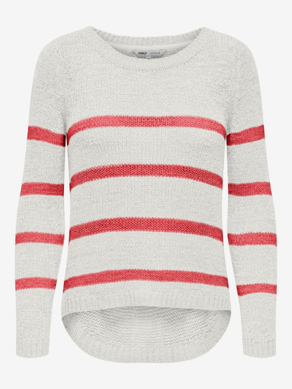 ONLY Maglione a righe ONLY Geena arancione e bianco da donna
