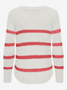 ONLY Maglione a righe ONLY Geena arancione e bianco da donna