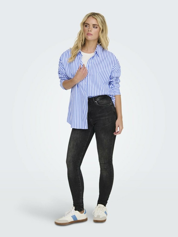 Jacqueline de Yong Camicia a righe bianca e blu JDY da donna Vesper