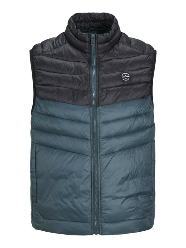 Jack & Jones Gilet trapuntato Jack & Jones nero e blu da uomo