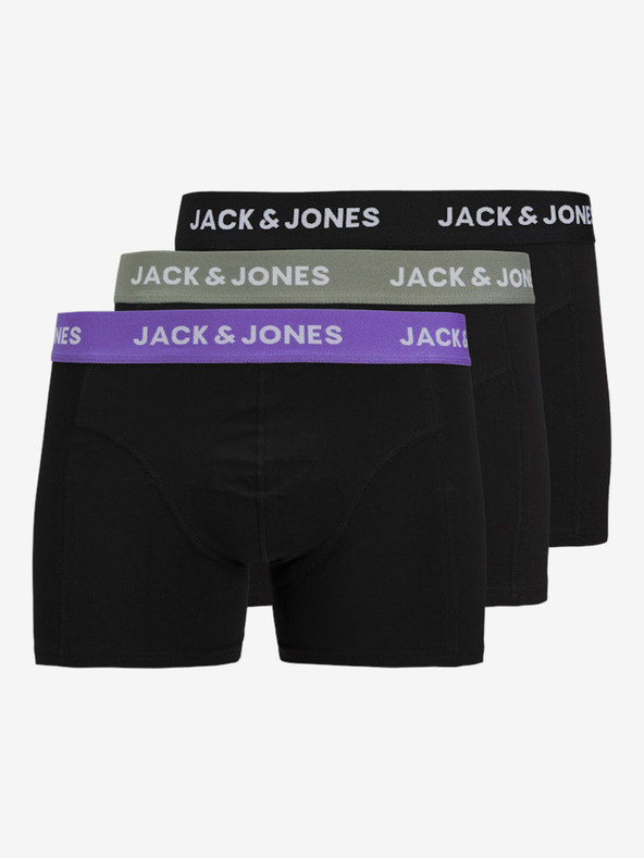 Jack & Jones Set di tre boxer Jack & Jones neri da uomo