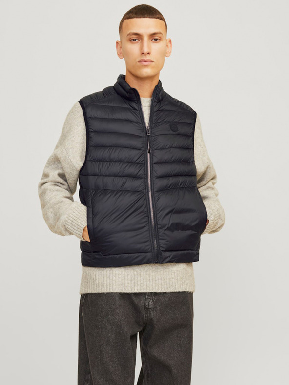 Jack & Jones Gilet trapuntato Sprint nero Jack & Jones da uomo