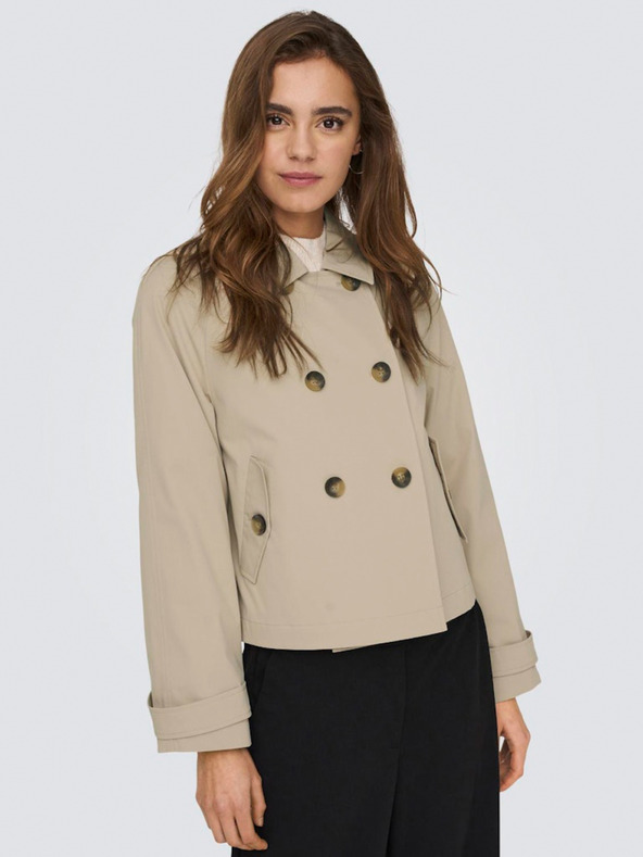 ONLY Trench corto beige da donna ONLY April