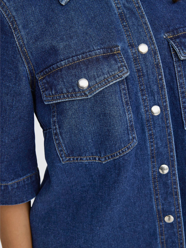 ONLY Abito camicia in denim blu scuro da donna ONLY Belle