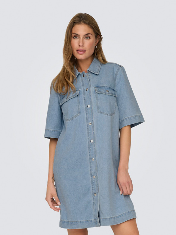 ONLY Abito camicia in denim blu chiaro da donna ONLY Belle