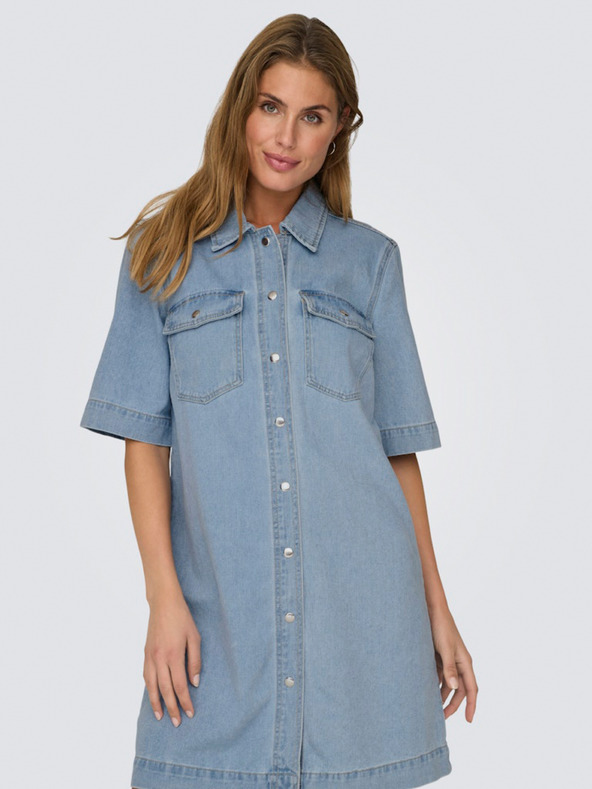 ONLY Abito camicia in denim blu chiaro da donna ONLY Belle