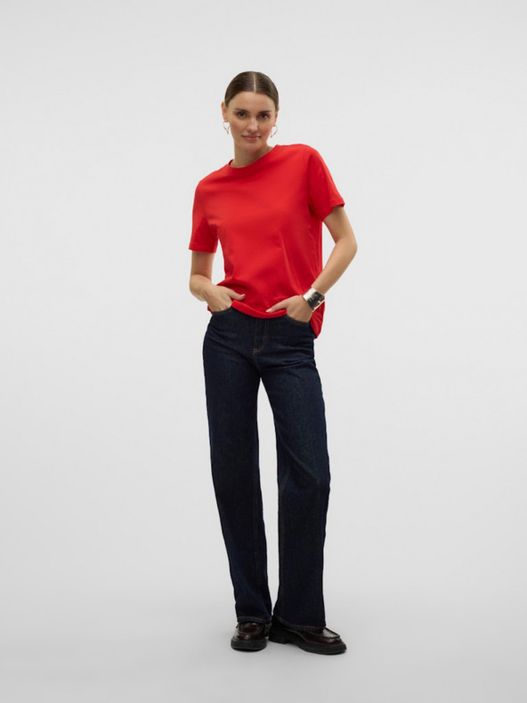 Vero Moda T-shirt rossa Vero Moda da donna Paulina